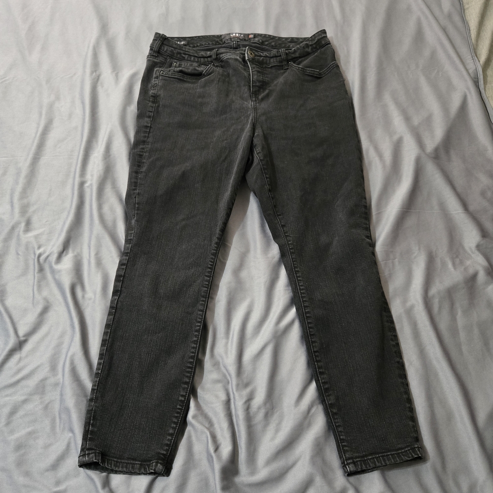 Torrid Jeans Womens 16R Black High Rise Curvy Skinny Denim Stretch Pockets